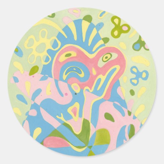 De Kikker Ronde Sticker (Voorkant)