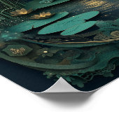 De kikker | Summer Night Forest Art Poster (Hoek)