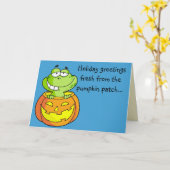 De Kikker van het Baby van het Flard van de Kaart (Gele Bloem)