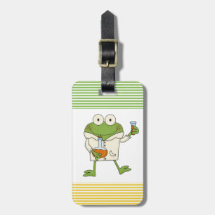 De Kikker van het laboratorium Bagagelabel