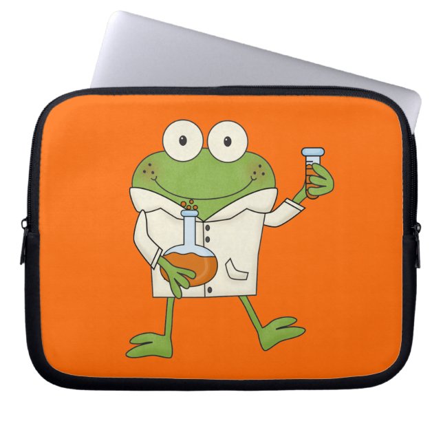 De Kikker van het laboratorium Laptop Sleeve (Voorkant)