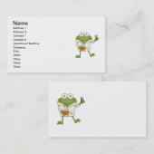 De Kikker van het laboratorium Visitekaartje (Voorkant / Achterkant)