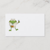 De Kikker van het laboratorium Visitekaartje (Achterkant)