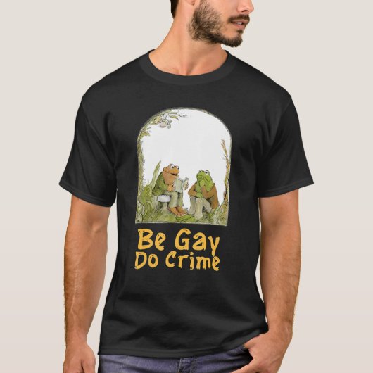 De kikker van het pad is een homo. t-shirt (Voorkant)