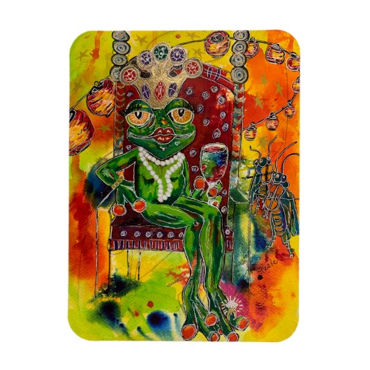 De kikkerkoningin magneet (Verticaal)