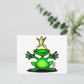 De kikkerprins briefkaart (Staand voorkant)