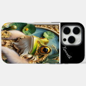 De kikkerprins in een verguld Lijst Case-Mate iPhone Case (Achterkant (horizontaal))