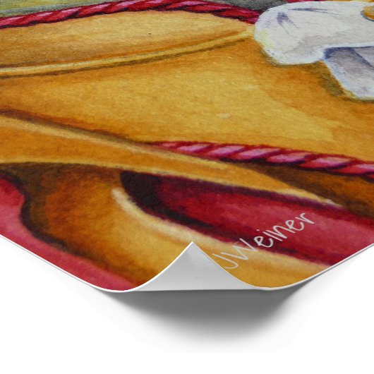 De kikkerprins met Waterverf kroon zwaard 11x14 Poster (Hoek)