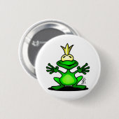 De kikkerprins ronde button 5,7 cm (Voorkant /achterkant)