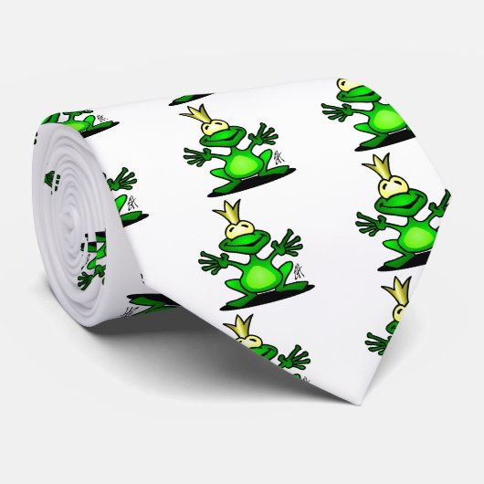 De kikkerprins stropdas (Opgerold)