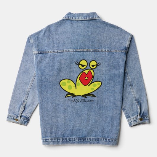 De kikkerprinses denim jacket (Achterkant)