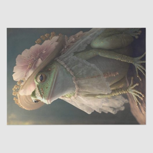 De kikkerprinses tissuepapier (Voorkant)