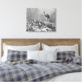 De kikkers die om een koning vragen, canvas afdruk (Insitu (Slaapkamer))