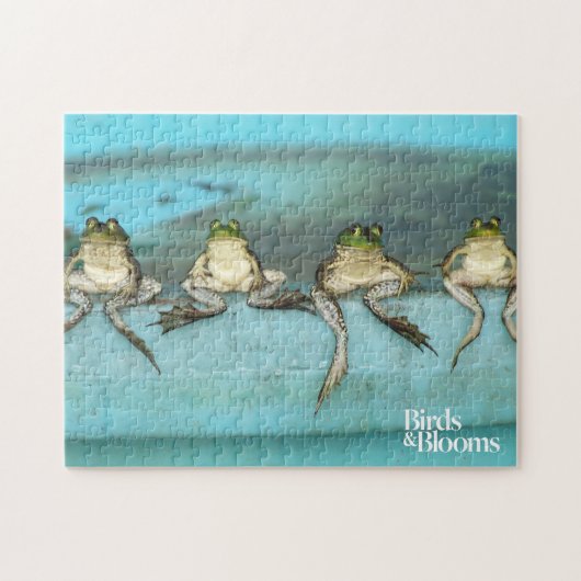 De Kikkers van de zitting Legpuzzel (Horizontaal)