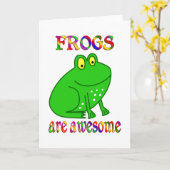 De kikkers zijn Geweldige Kaart (Gele Bloem)