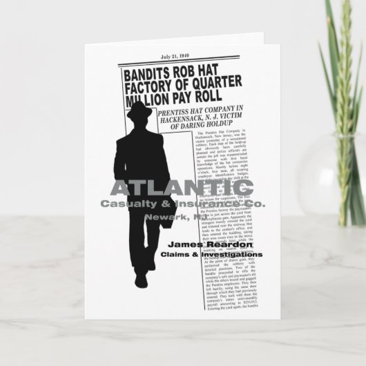 DE KILLERS (1946) Film Noir Wenskaart Kaart (Voorkant)