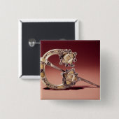 De Kilmainham Brooch uit Kilmainham Vierkante Button 5,1 Cm (Voorkant /achterkant)