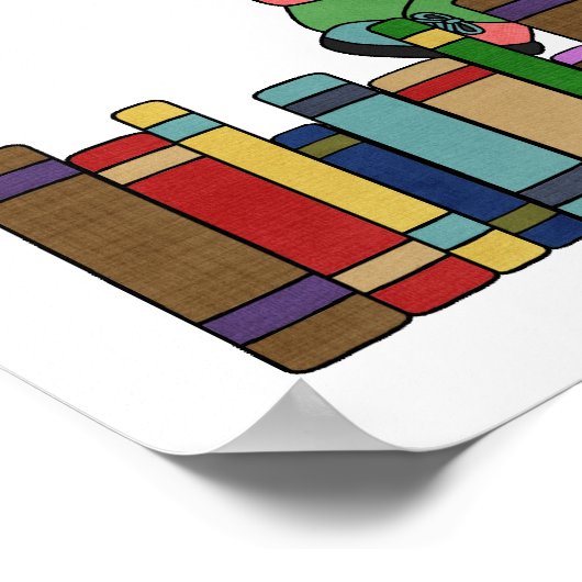 De Kinder aflezing van het teken is gestreken Poster (Hoek)