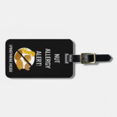 De kinder Allergie van de Noot Waakzaam met het Bagagelabel (Voorkant horizontaal)