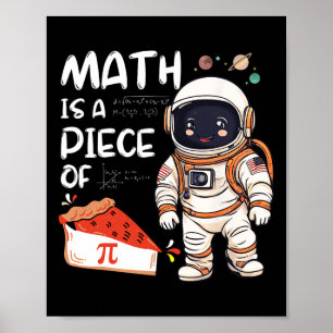De Kinder astronaut Science Nerd PI Wiskunde is ee Poster