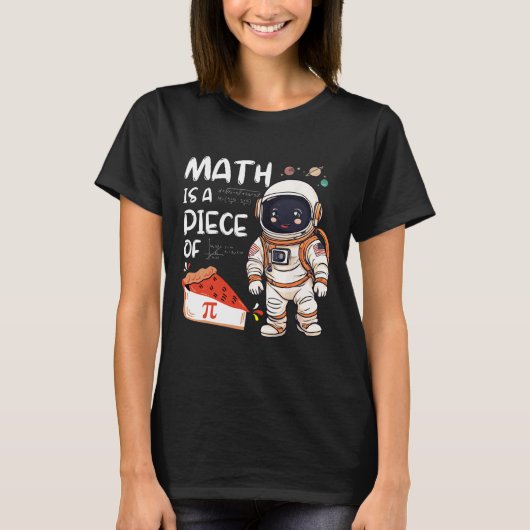 De Kinder astronaut Science Nerd PI Wiskunde is ee T-shirt (Voorkant)
