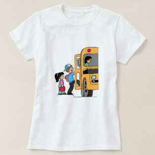 De kinder Bus van de Kostschool T-shirt