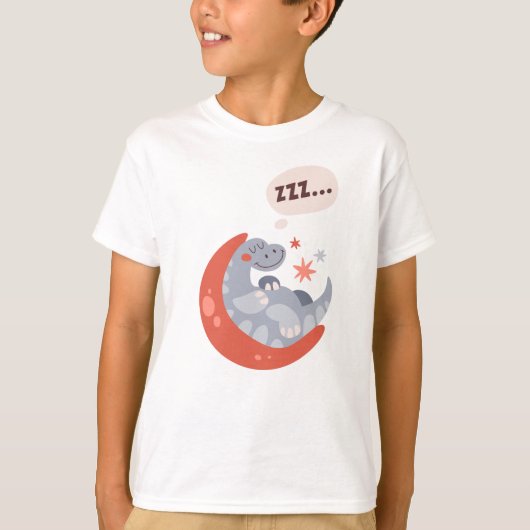 De kinder draak slapen t-shirt (Voorkant)