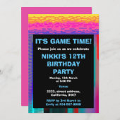 De Kinder game-tijd van de game 'Pixelated Gaming  Kaart (Voorkant / Achterkant)