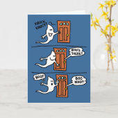 De Kinder Groet van het Spook van de Cartoon van Kaart (Gele Bloem)