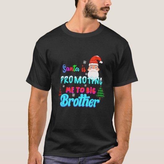 De Kinder kerstman promoot me naar een grote broer T-shirt (Voorkant)