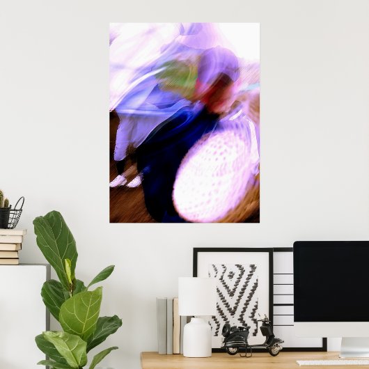 De Kinder krommende bal Poster (Thuiskantoor)