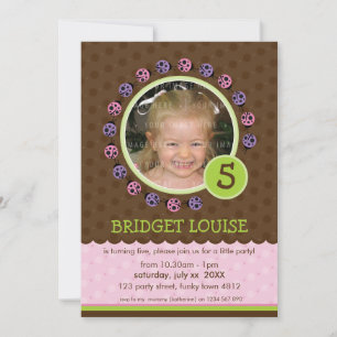 De KINDER PARTIJ van de VERJAARDAG NODIGT leuk Kaart