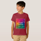 De Kinder Sjabloon van de Shirten van T van bakken T-shirt (Voorkant volledig)