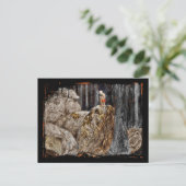 De kinderen met Stone Troll Briefkaart (Staand voorkant)