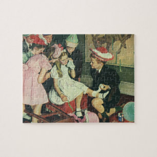 De  Kinderen spelen Pin op het Lusje op de Donkey Legpuzzel