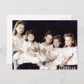 De kinderen van de laatste Tsaar van Rusland Briefkaart (Voorkant / Achterkant)