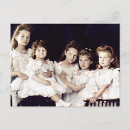 De kinderen van de laatste Tsaar van Rusland Briefkaart