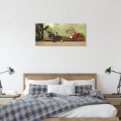 De kinderen van de schilder in het Japanse salon Canvas Afdruk (Insitu (Slaapkamer))