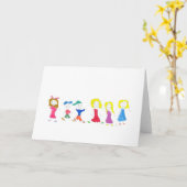 De Kinderen van het Cijfer van de stok 2 Kaarten (Gele Bloem)