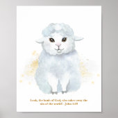 De Kinderen van het lam van God illustratie Nurser Poster (Voorkant)