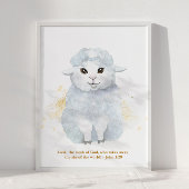 De Kinderen van het lam van God illustratie Nurser Poster
