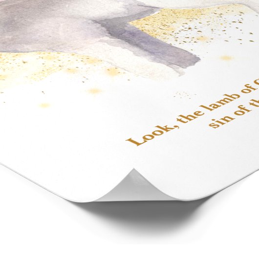 De Kinderen van het lam van God illustratie Nurser Poster (Hoek)