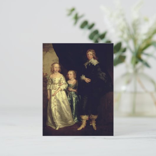 De kinderen van Thomas Wentworth Briefkaart (Staand voorkant)