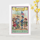 De kinderen vieren het Vierde Kaart (Gele Bloem)