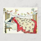 De kinderen waren alle snug in hun bedden genaaid feestdagenkaart (Voorkant)