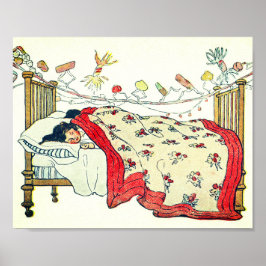 De kinderen waren alle snug in hun bedden genaaid poster