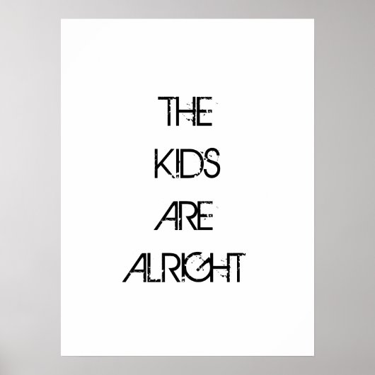De Kinderen zijn het Poster van de Oké Typografie (Voorkant)