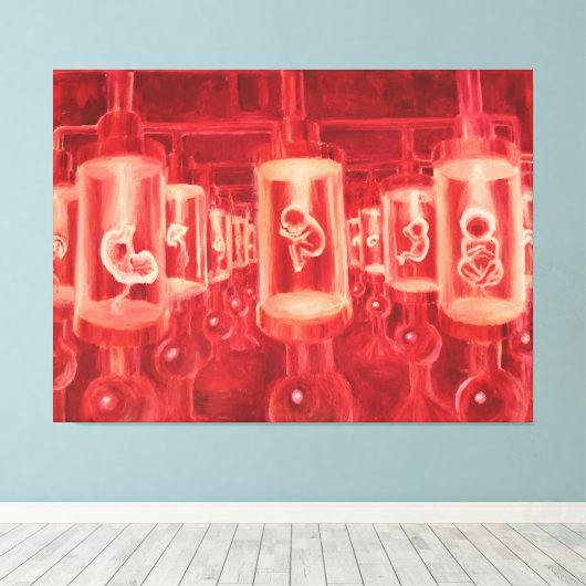 De kinderfabriek canvas afdruk (Insitu (Houten vloer))