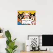 De kinderloze kat dames voor Kamala Poster (Thuiskantoor)