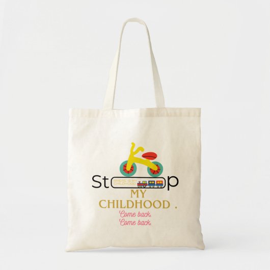 De kindertijd komt terug tote bag (Voorkant)